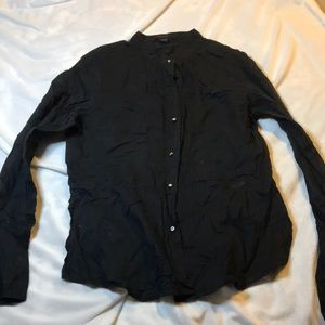 Black button up blouse